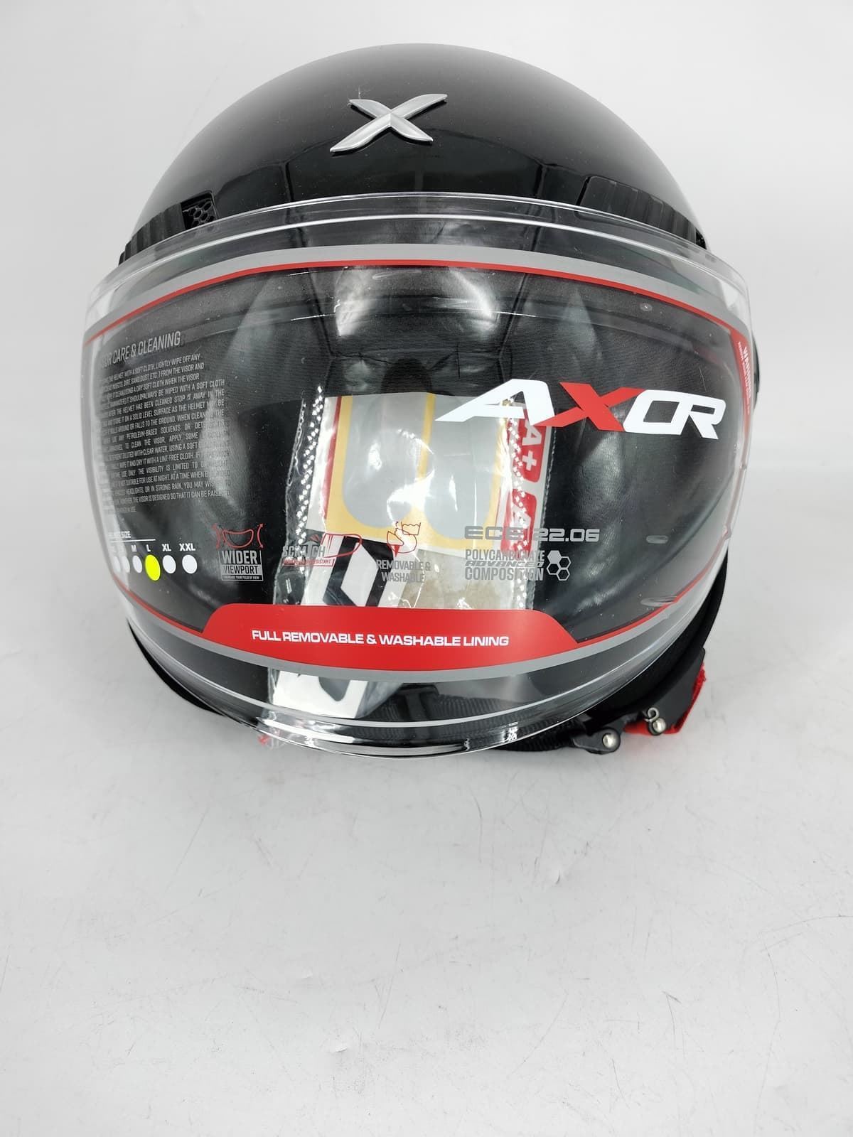 Casco jet Shiro Axor Kioto negro - Imagen 2