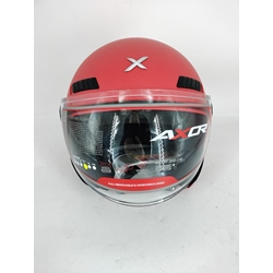 Casco jet Shiro Axor Kioto rojo - Imagen 2