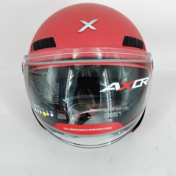 Casco jet Shiro Axor Kioto rojo - Imagen 2