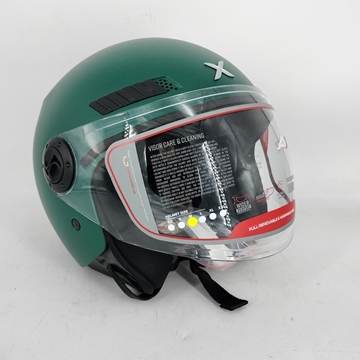 Casco jet Shiro Axor Kioto verde - Imagen 1