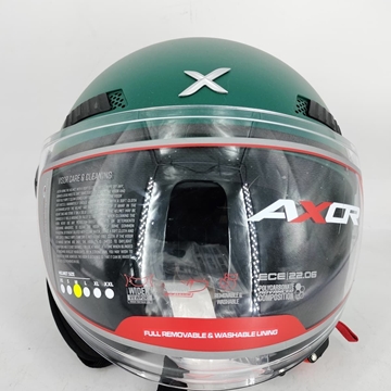 Casco jet Shiro Axor Kioto verde - Imagen 2
