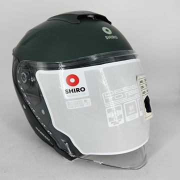 Casco jet Shiro OF836 Capri verde - Imagen 1