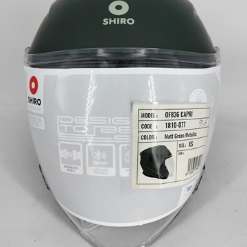 Casco jet Shiro OF836 Capri verde - Imagen 2