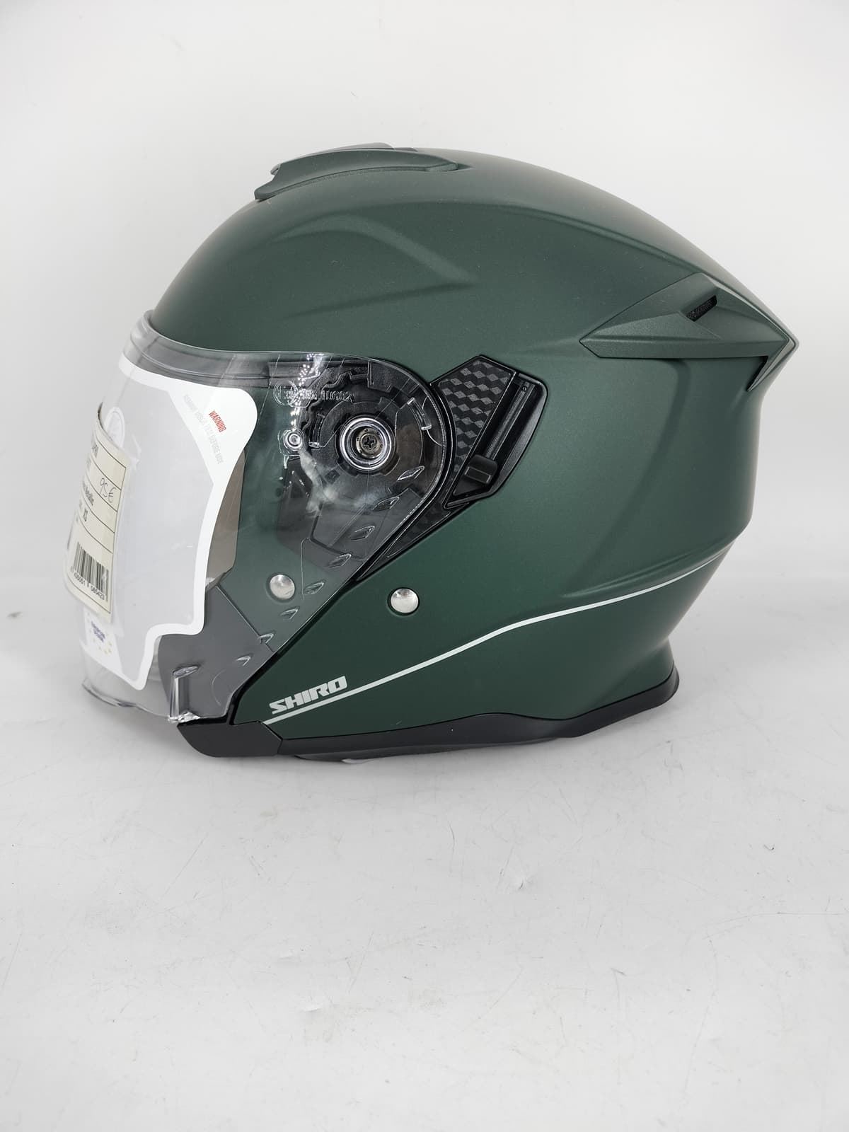 Casco jet Shiro OF836 Capri verde - Imagen 3
