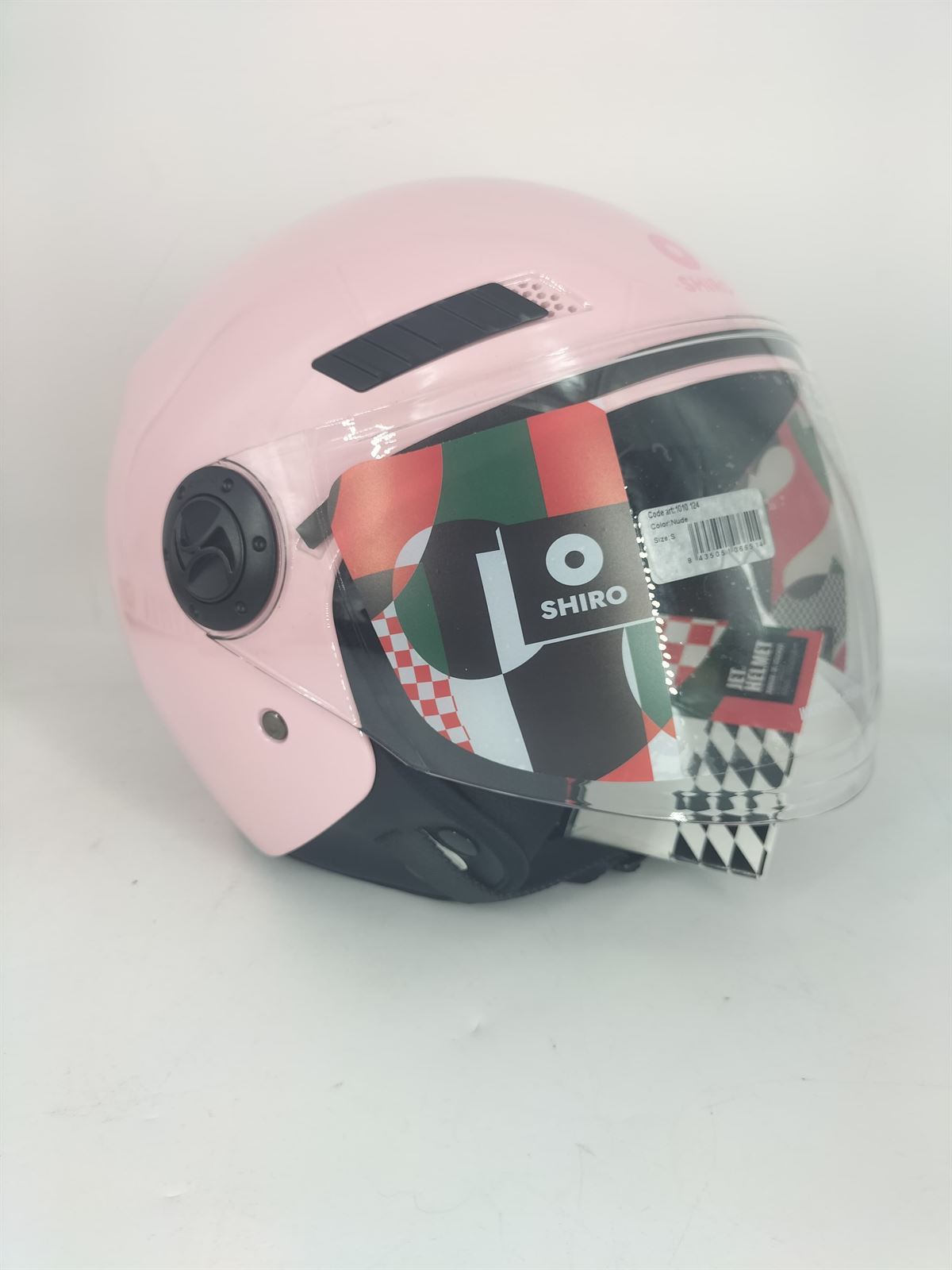 Casco jet Shiro SH-62 GS Arena rosa - Imagen 1