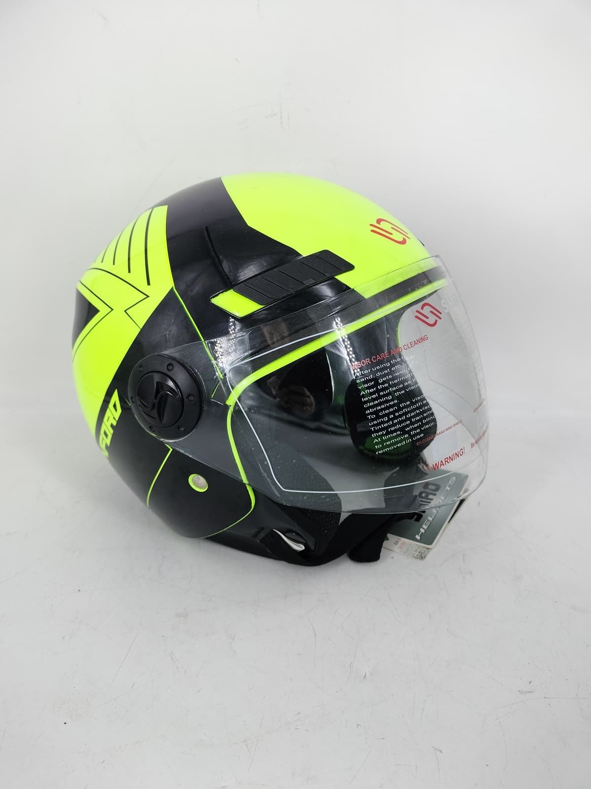Casco jet Shiro SH-62 Oxford Negro/fluor - Imagen 1