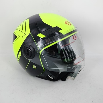 Casco jet Shiro SH-62 Oxford Negro/fluor - Imagen 1