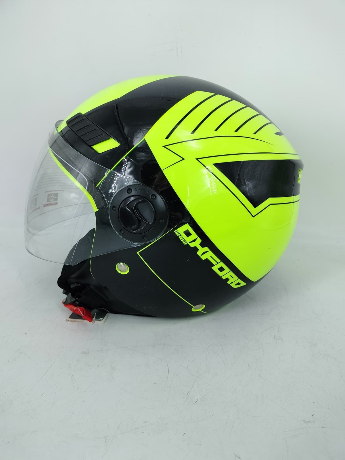 Casco jet Shiro SH-62 Oxford Negro/fluor - Imagen 3