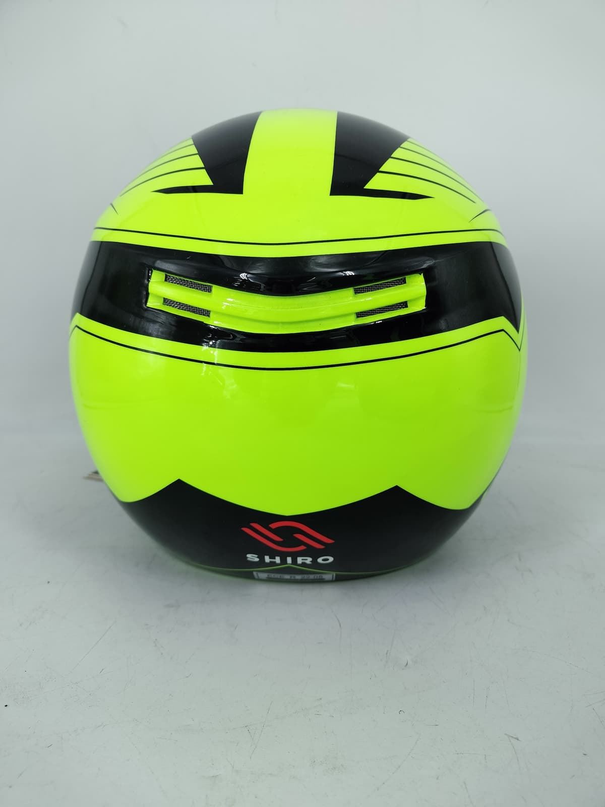 Casco jet Shiro SH-62 Oxford Negro/fluor - Imagen 4