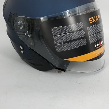 Casco jet SKA-P Bolt azul mate - Imagen 1