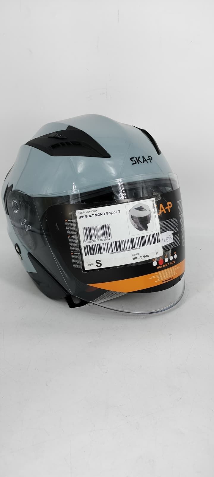 Casco jet SKA-P Bolt gris - Imagen 1