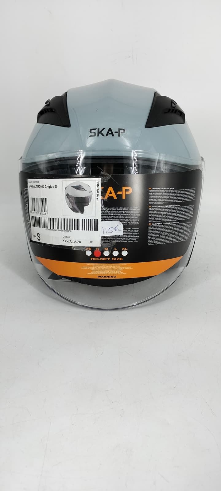 Casco jet SKA-P Bolt gris - Imagen 2