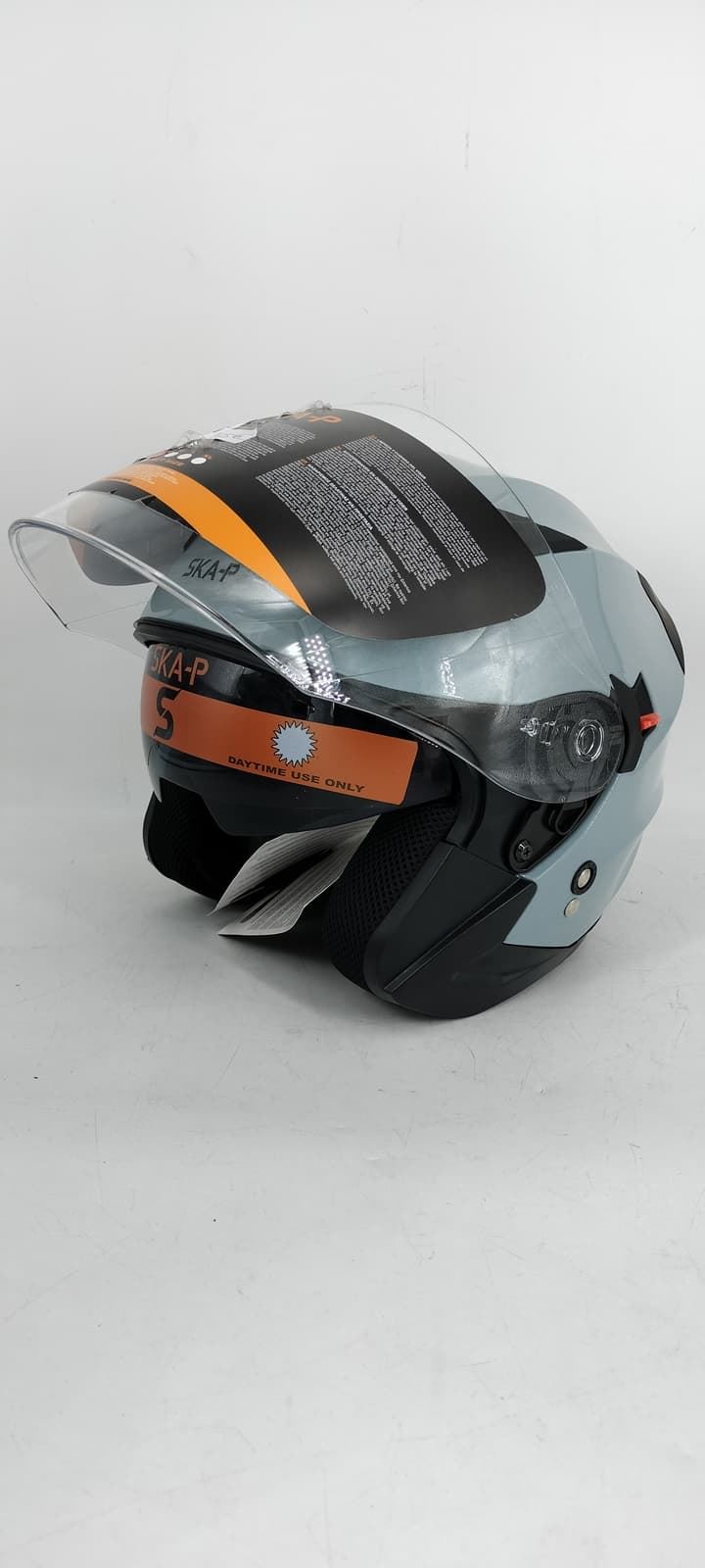 Casco jet SKA-P Bolt gris - Imagen 5