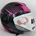 Casco jet Unik CJ-11 Negro/rosa mate - Imagen 1