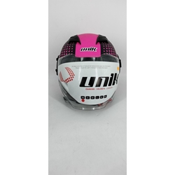Casco jet Unik CJ-11 Negro/rosa mate - Imagen 2