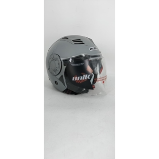 Casco jet Unik Mercury gris mate - Imagen 1