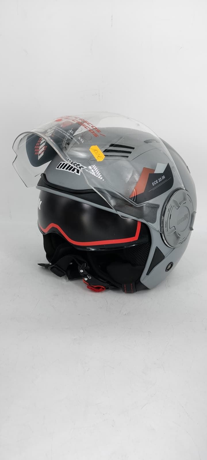 Casco jet Unik Mercury gris mate - Imagen 6