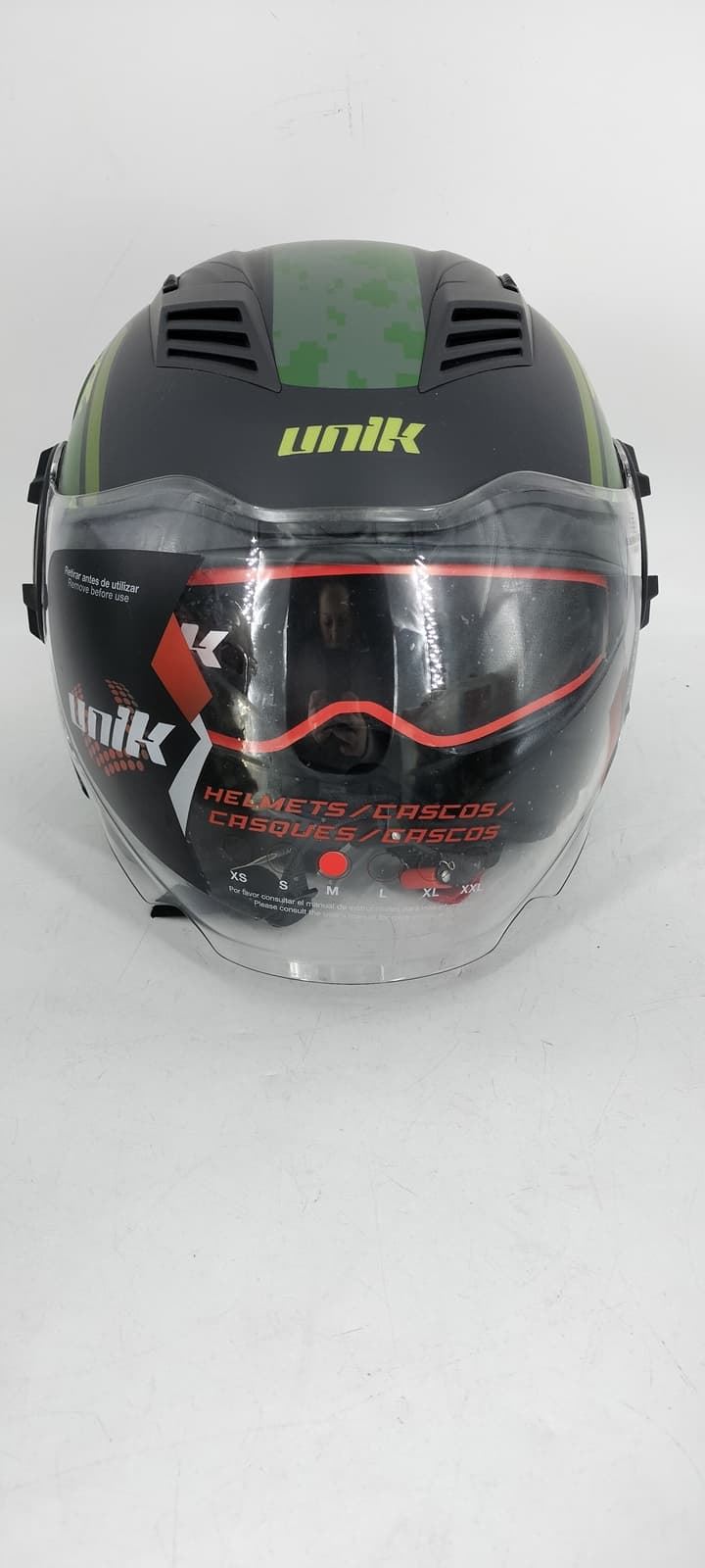 Casco jet Unik Mercury militar mate - Imagen 2