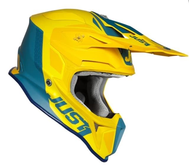 Casco Just1 J18 amarillo/azul - Imagen 1