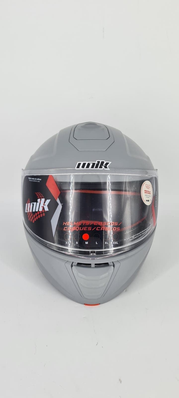 Casco modular Unik Comet DV gris - Imagen 3