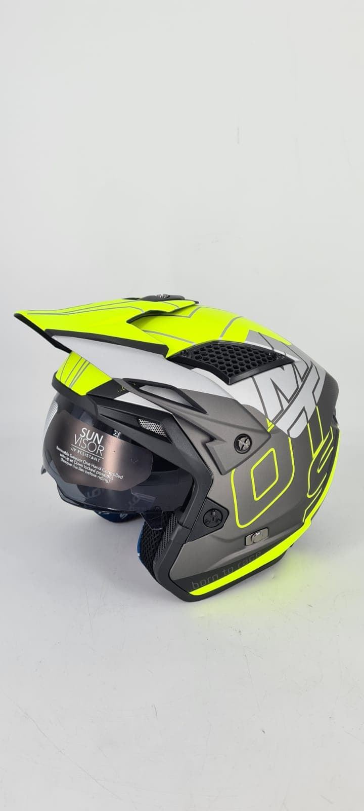 Casco Mots Jump Up03 Gris/amarillo mate - Imagen 1