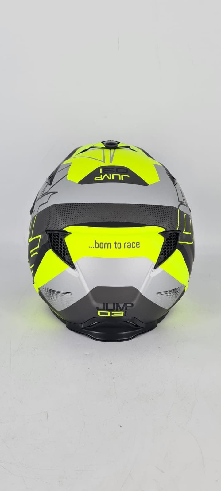 Casco Mots Jump Up03 Gris/amarillo mate - Imagen 2