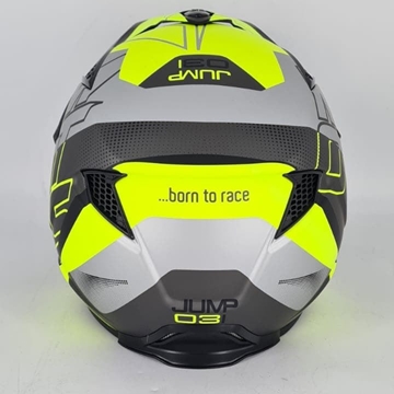 Casco Mots Jump Up03 Gris/amarillo mate - Imagen 2