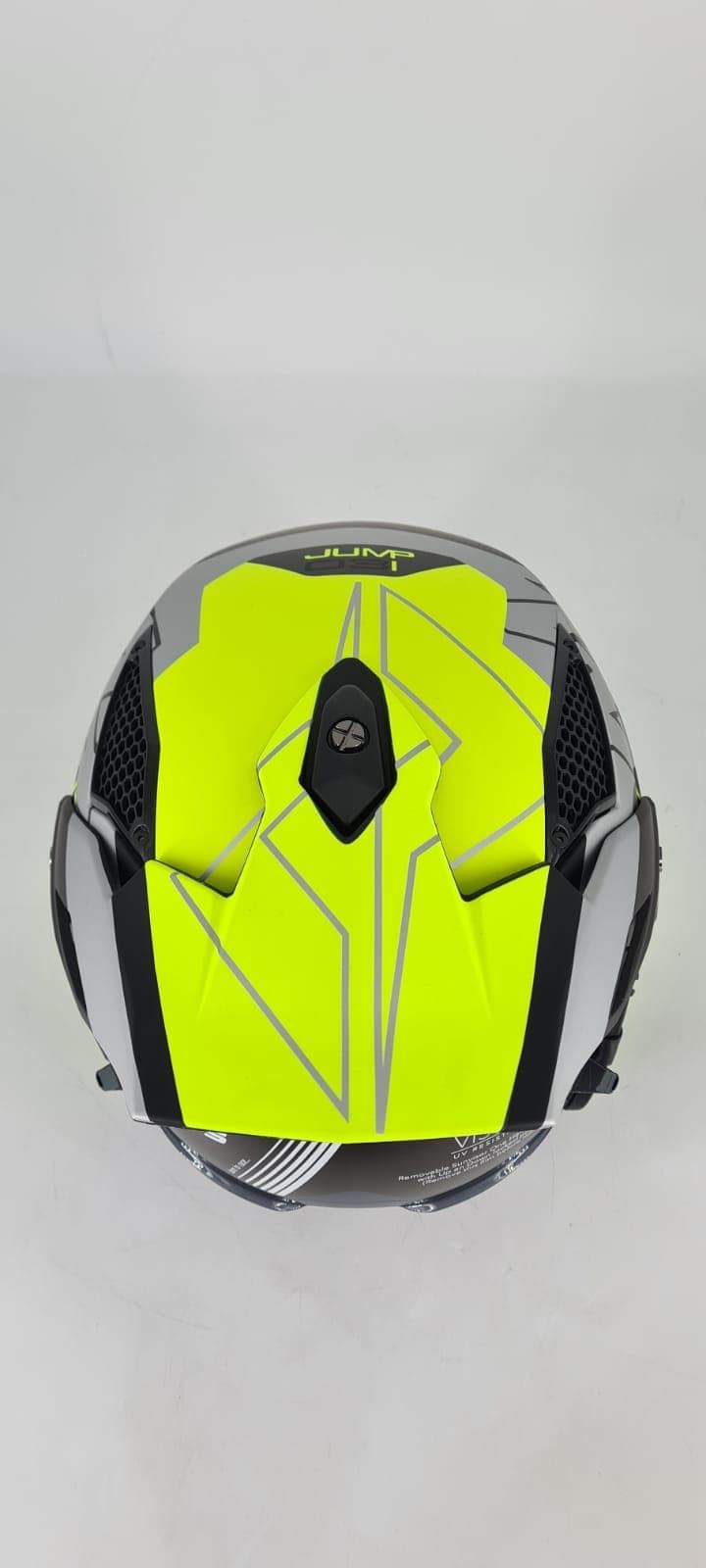 Casco Mots Jump Up03 Gris/amarillo mate - Imagen 3