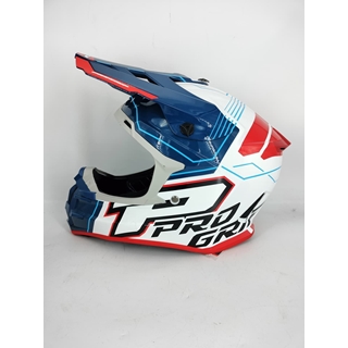 Casco Progrip 3080 azul/rojo/blanco - Imagen 1