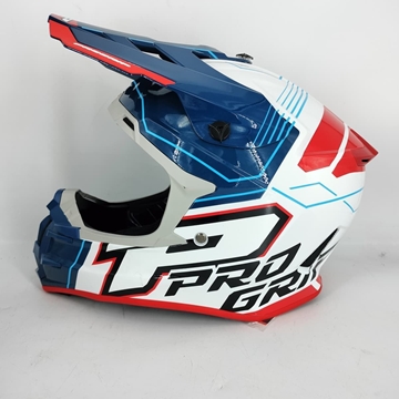 Casco Progrip 3080 azul/rojo/blanco - Imagen 1