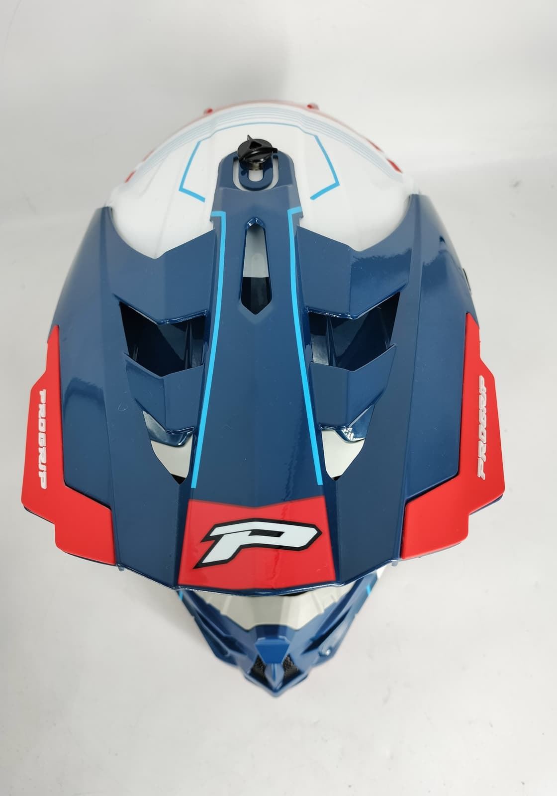 Casco Progrip 3080 azul/rojo/blanco - Imagen 5