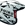 Casco Shiro K12 blanco/negro - Imagen 1
