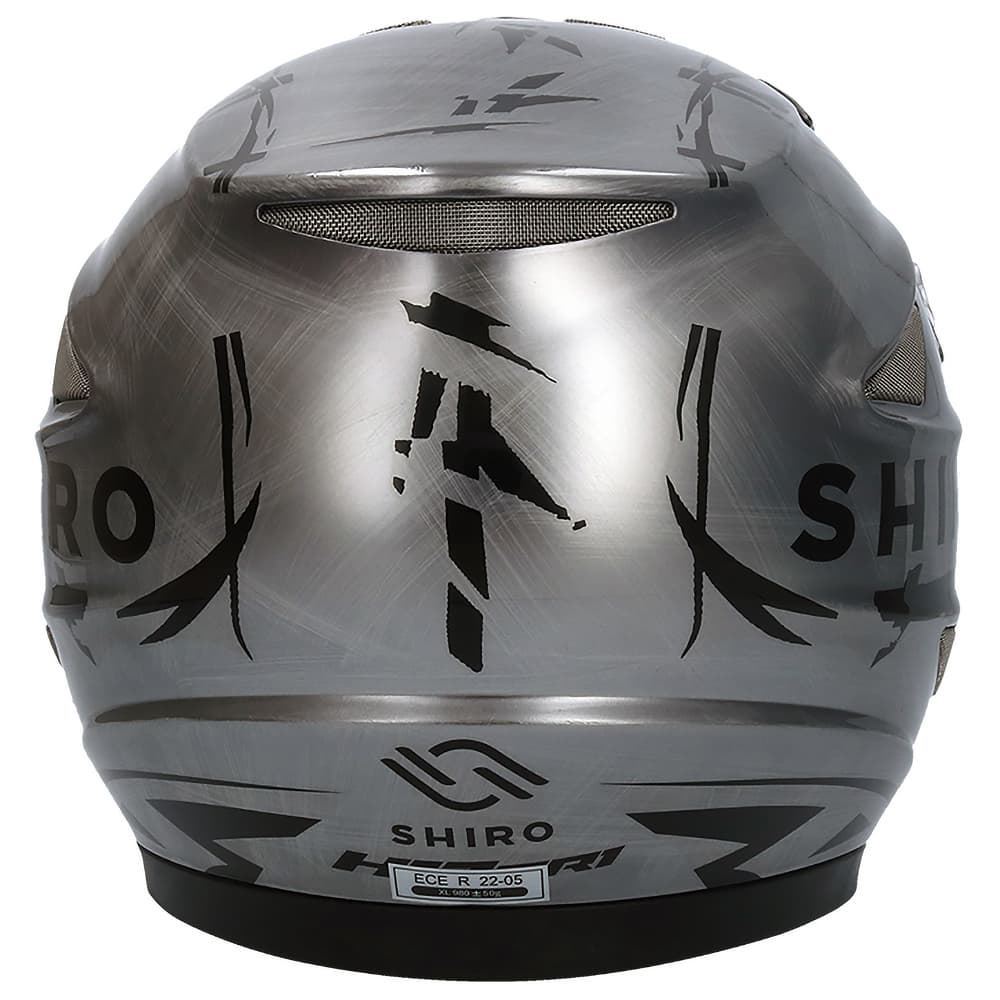 Casco Shiro K12 cromado - Imagen 3