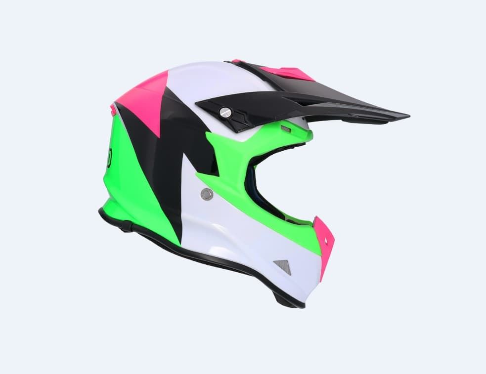 Casco Shiro MX-307 Tsunami Rock Tropic - Imagen 2