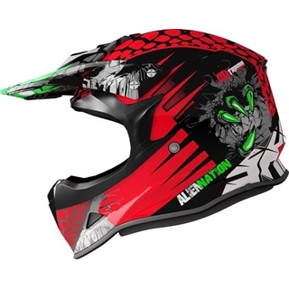 Casco Shiro MX307-308 Alien Nation rojo - Imagen 1