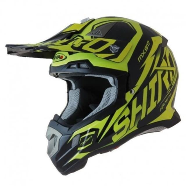 Casco Shiro Mx917 junior amarillo - Imagen 1