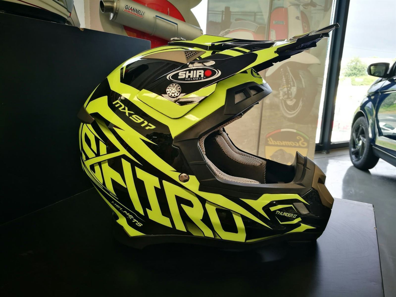 Casco Shiro Mx917 junior amarillo - Imagen 2