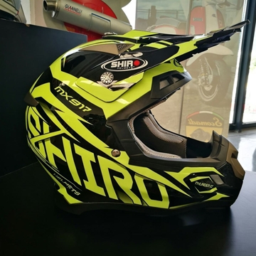 Casco Shiro Mx917 junior amarillo - Imagen 2