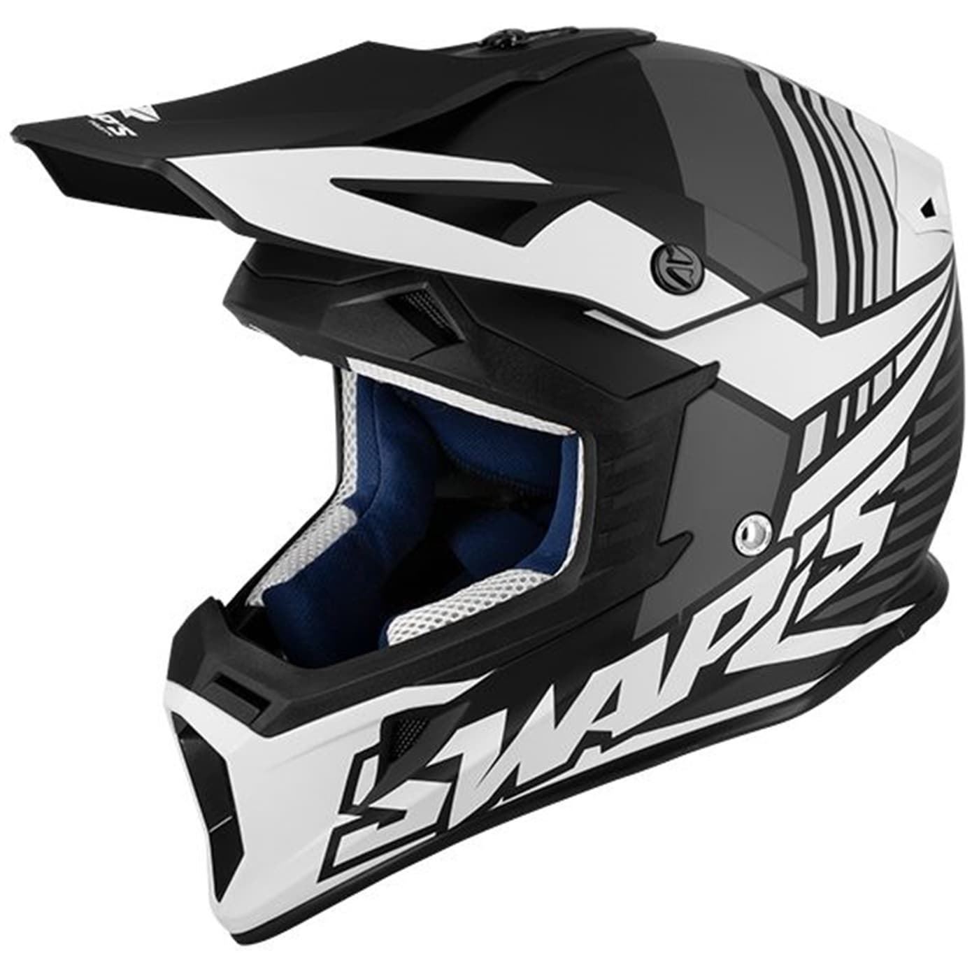 Casco Swaps Blur S818 Negro/blanco mate - Imagen 1