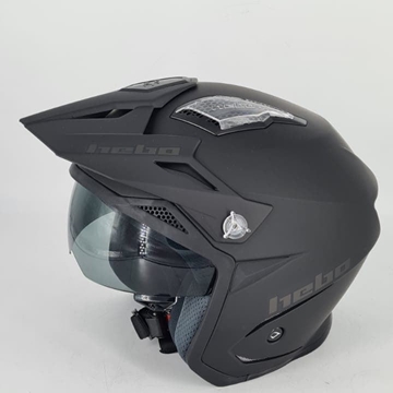 Casco trial Hebo Zone 5 Air negro mate - Imagen 1