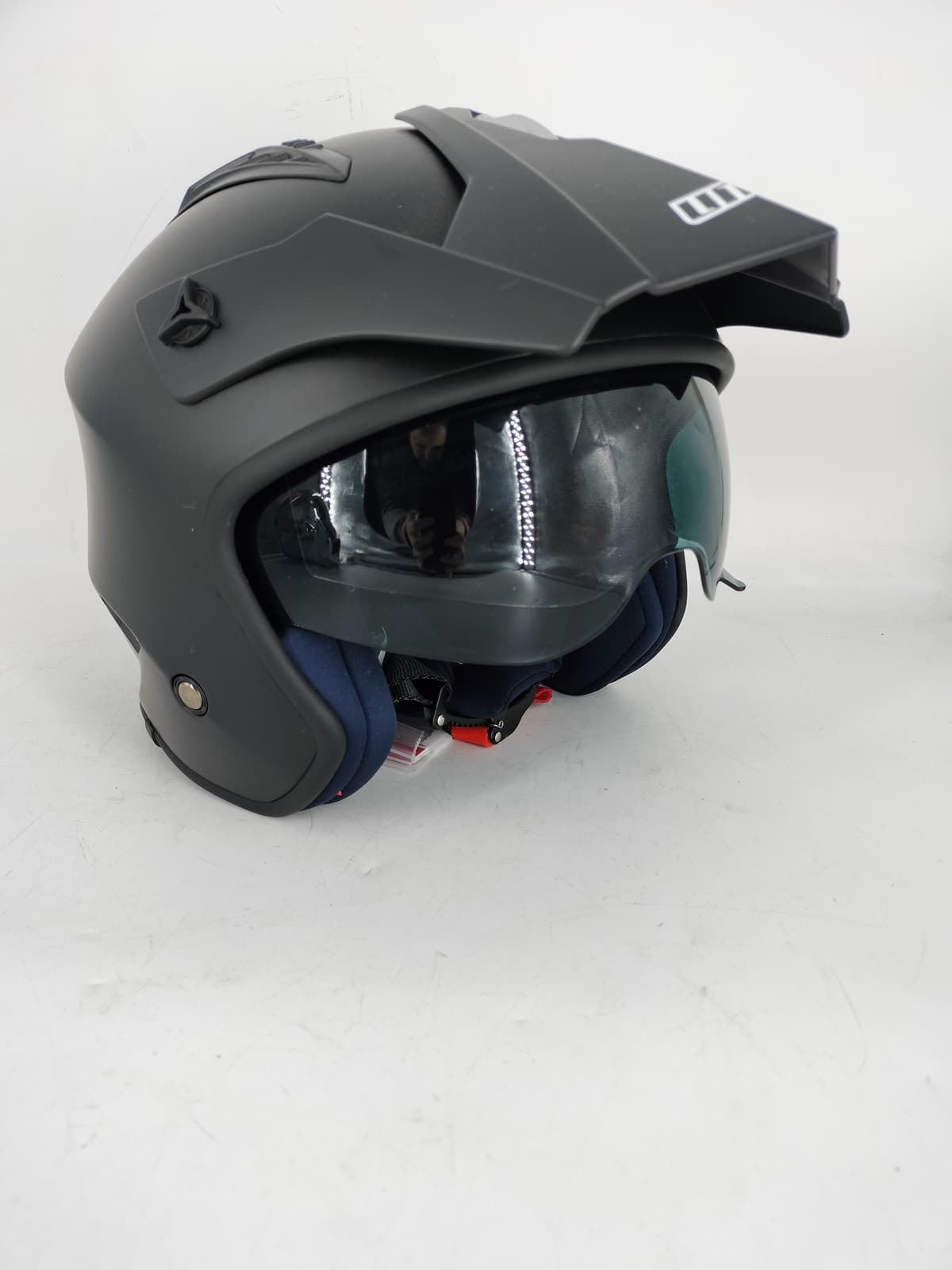 Casco trial Unik CT-07 negro mate - Imagen 1