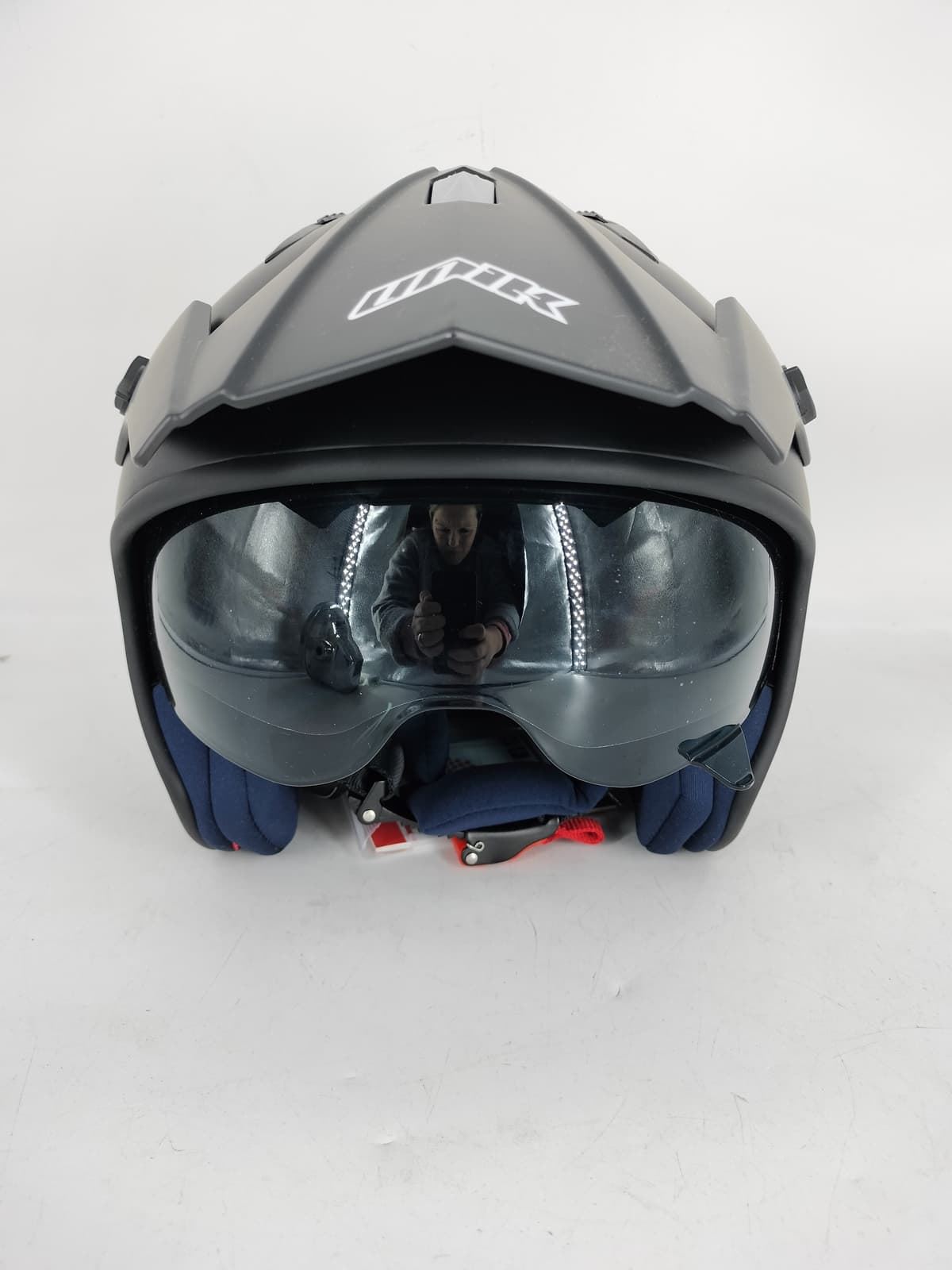 Casco trial Unik CT-07 negro mate - Imagen 2