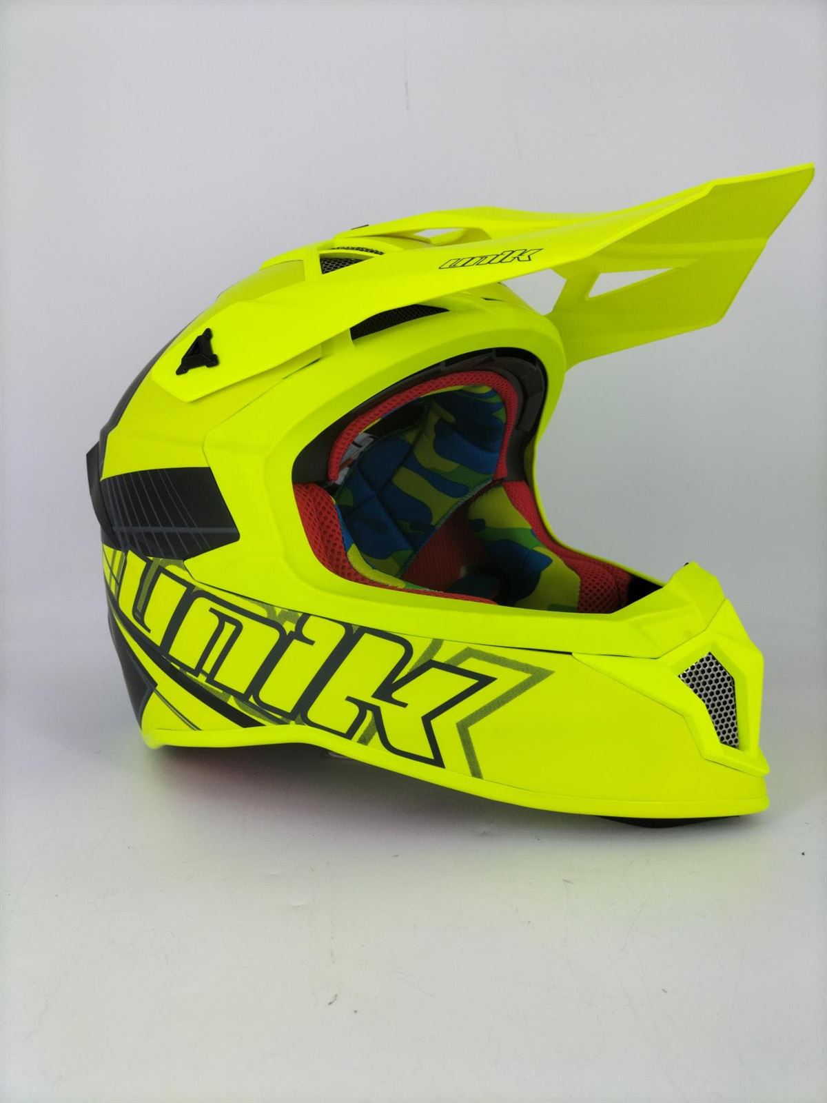 Casco Unik CFX-18 tricomposite amarillo fluor - Imagen 2