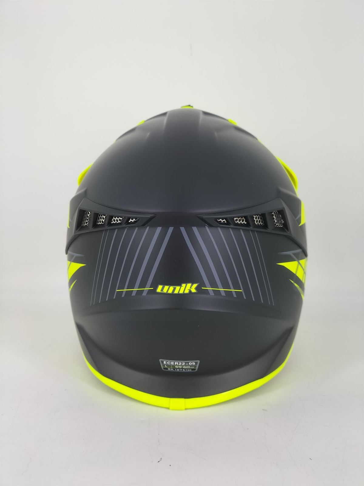 Casco Unik CFX-18 tricomposite amarillo fluor - Imagen 3