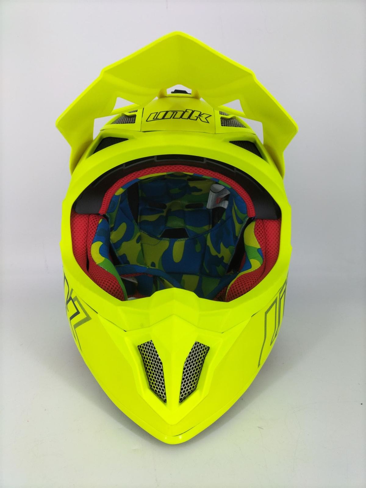 Casco Unik CFX-18 tricomposite amarillo fluor - Imagen 4