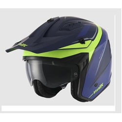 Casco Unik Pluton U-13 azul/amarillo mate - Imagen 1