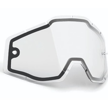 Cristal de gafas transparente FMF Powerbomb / Powercore de doble panel - Imagen 1