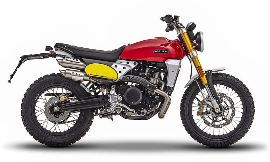 Fantic Caballero 500 Scrambler roja - Imagen 1