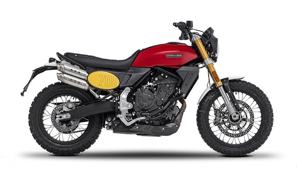 Fantic Caballero 700 Scrambler roja - Imagen 1