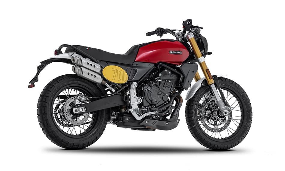 Fantic Caballero 700 Scrambler roja - Imagen 2